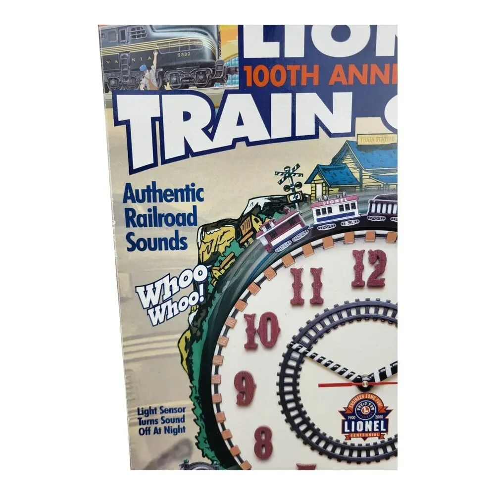 Lionel 100th Anniversary Train Clock Vintage